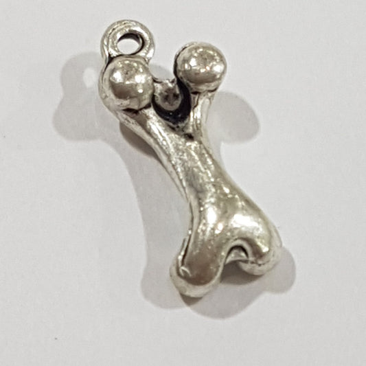 Silver Bone Charm