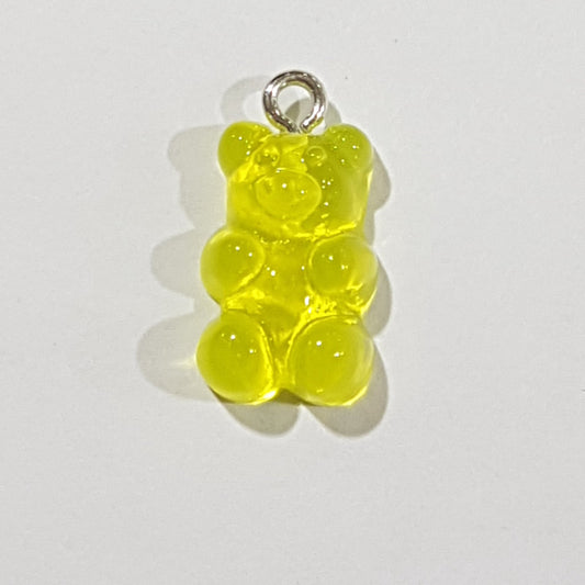 Yellow Gummy Bear Charm Pendant