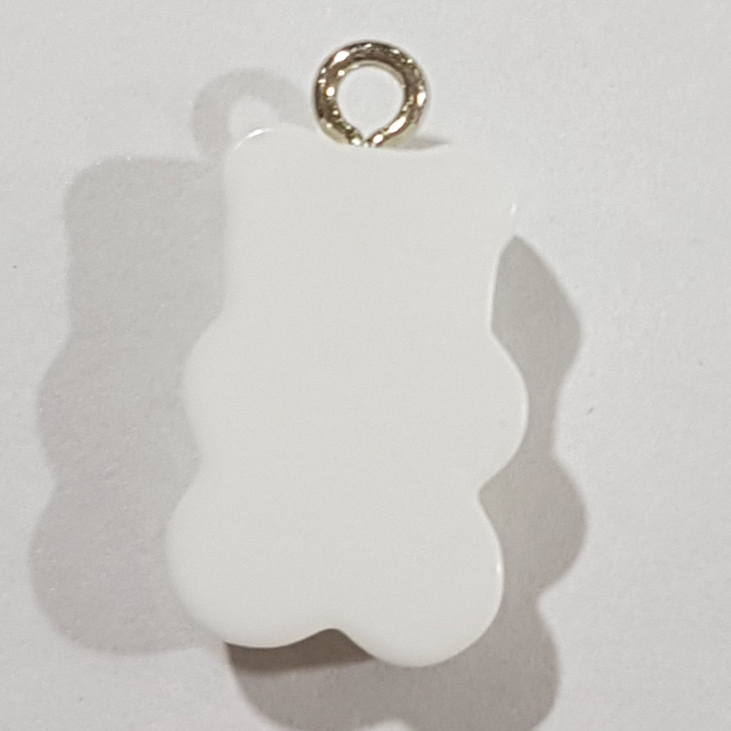 White Gummy Bear Charm Pendant