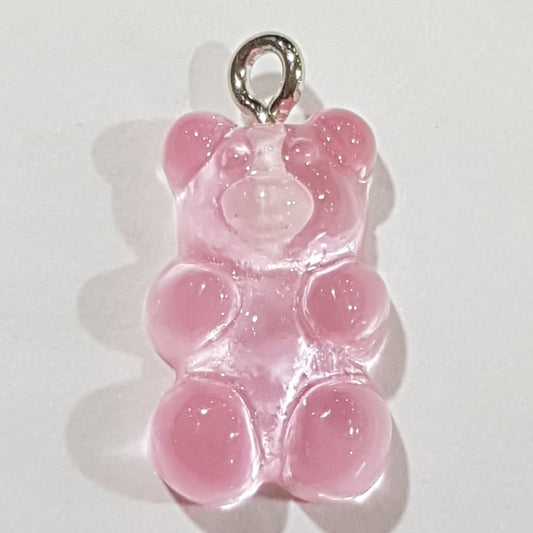 Light Pink Gummy Bear Charm Pendant