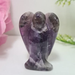 Carved Amethyst Gemstone Angel