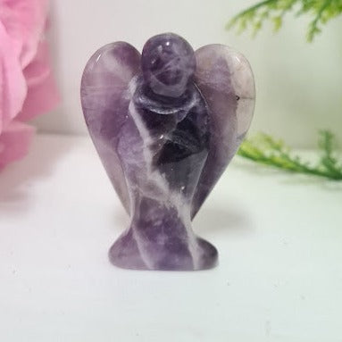 Carved Amethyst Gemstone Angel