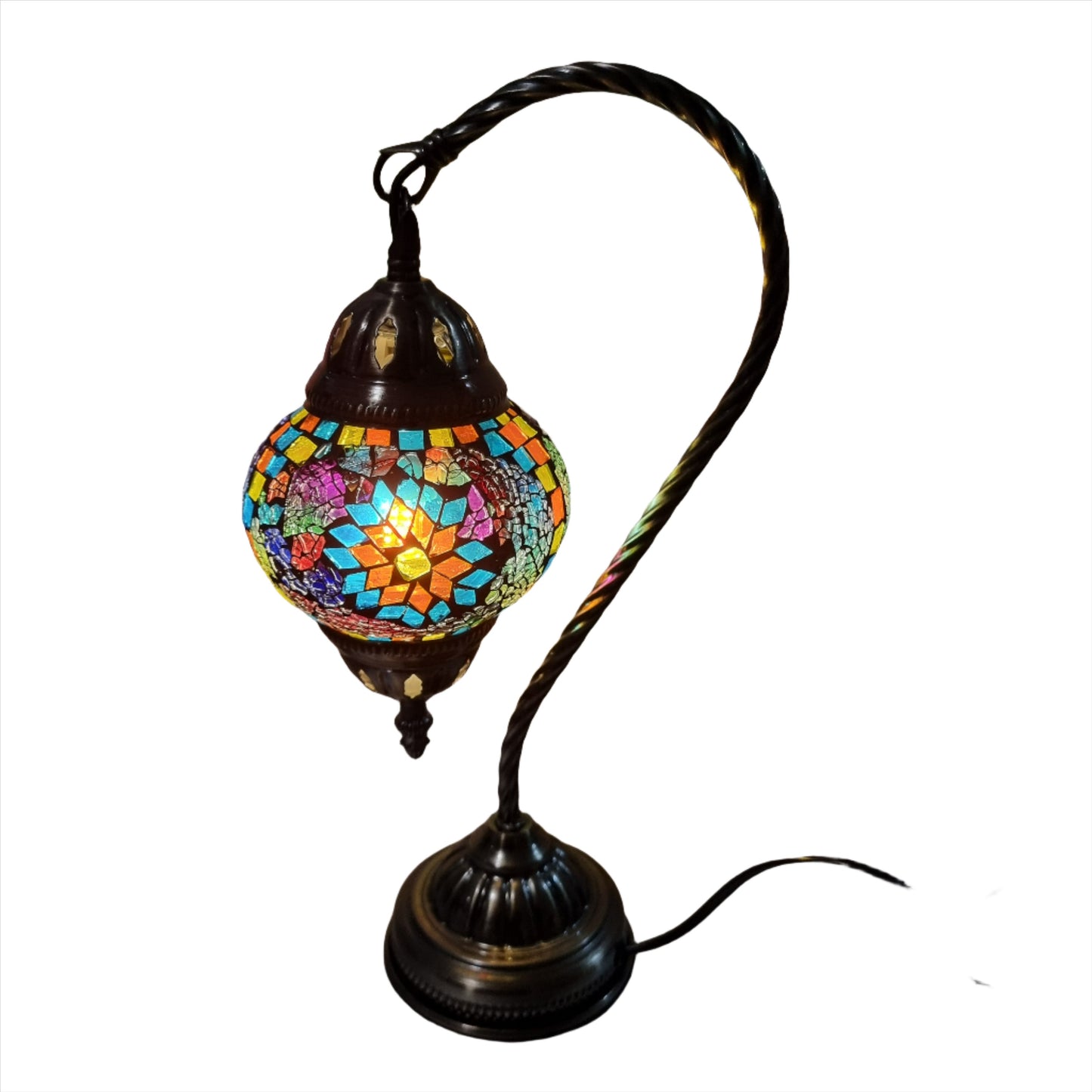 Turkish Mosaic Swan Lamp -TL16