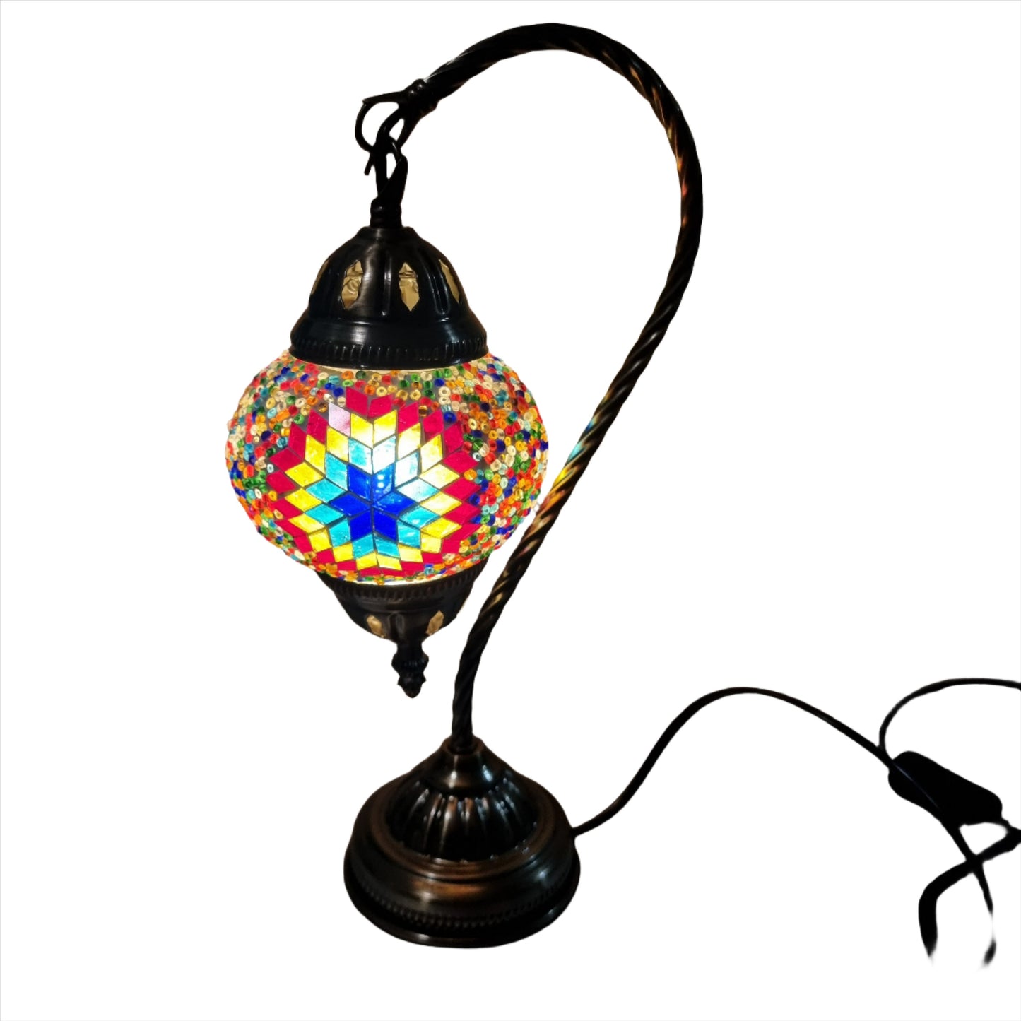 Turkish Mosaic Swan Lamp -TL16