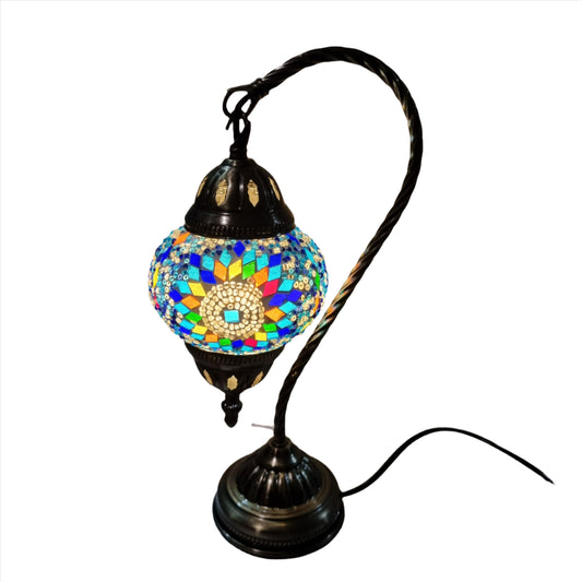 Turkish Mosaic Swan Lamp -TL16