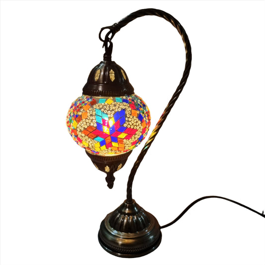 Turkish Mosaic Swan Lamp -TL16