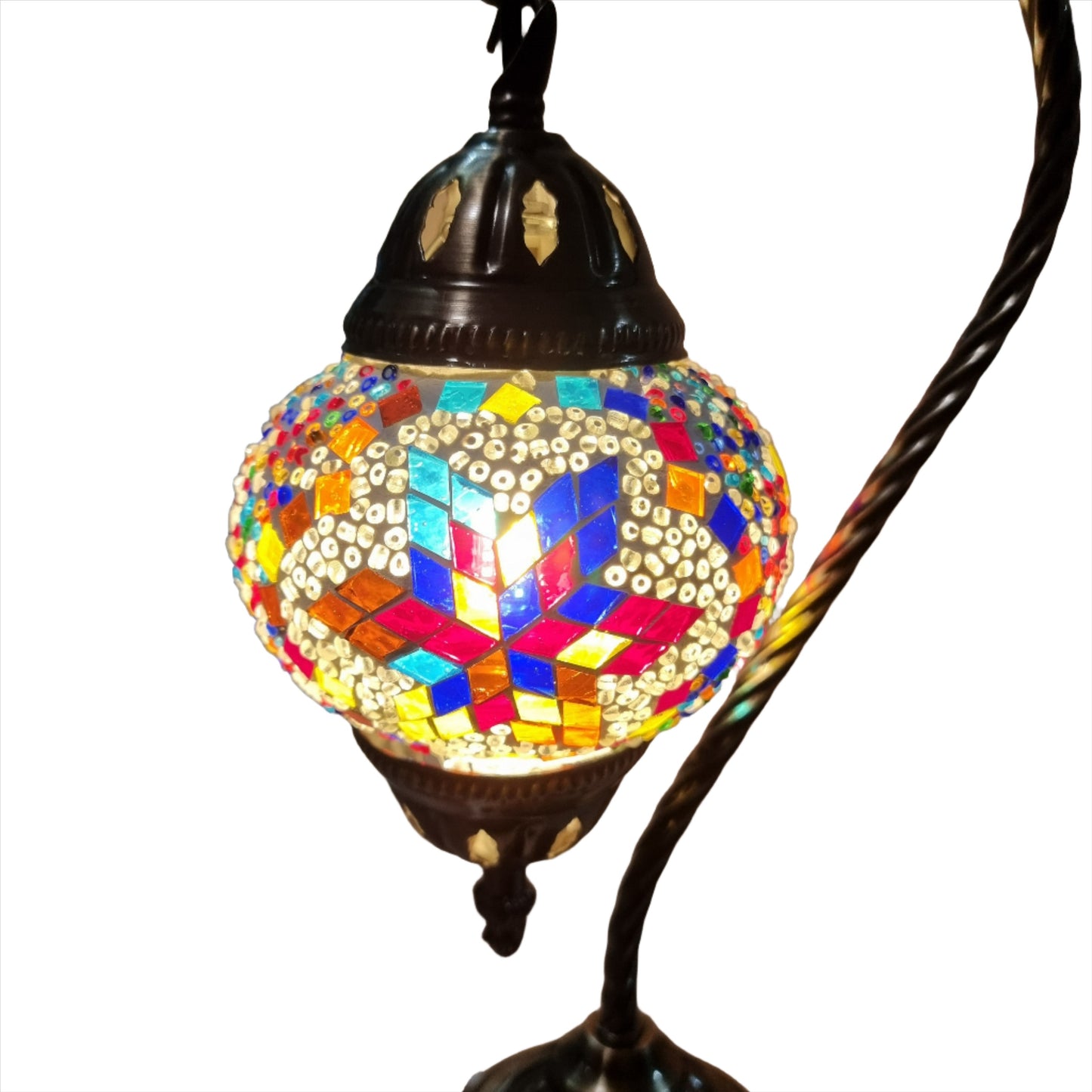 Turkish Mosaic Swan Lamp -TL16