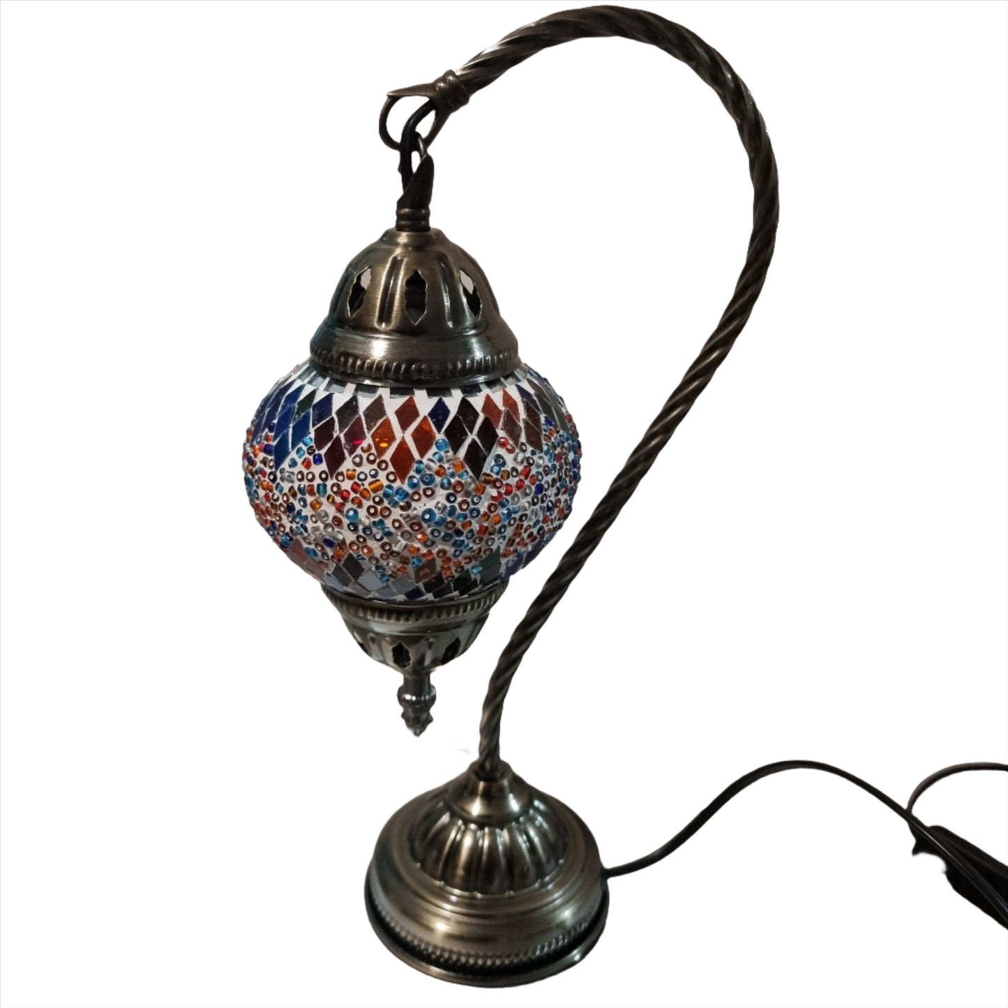 Turkish Mosaic Swan Lamp -TL16