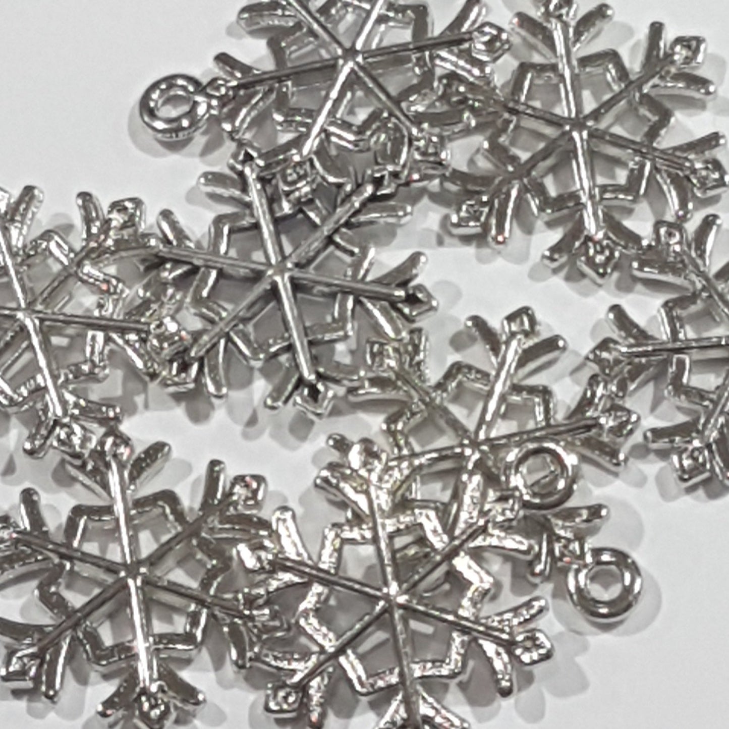 Silver Snowflake Charm