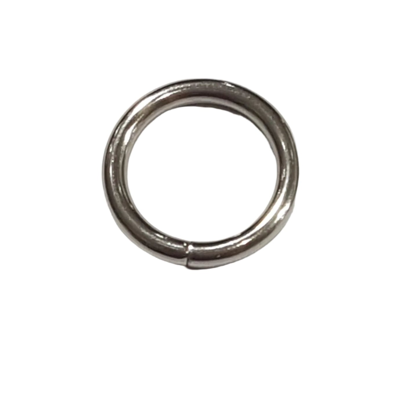 40pc 15mm Platinum Silver Jump Rings