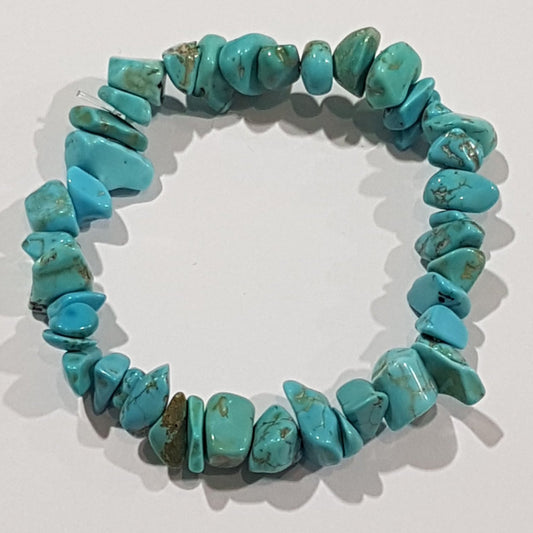 Howlite Gemstone Chip Bracelet