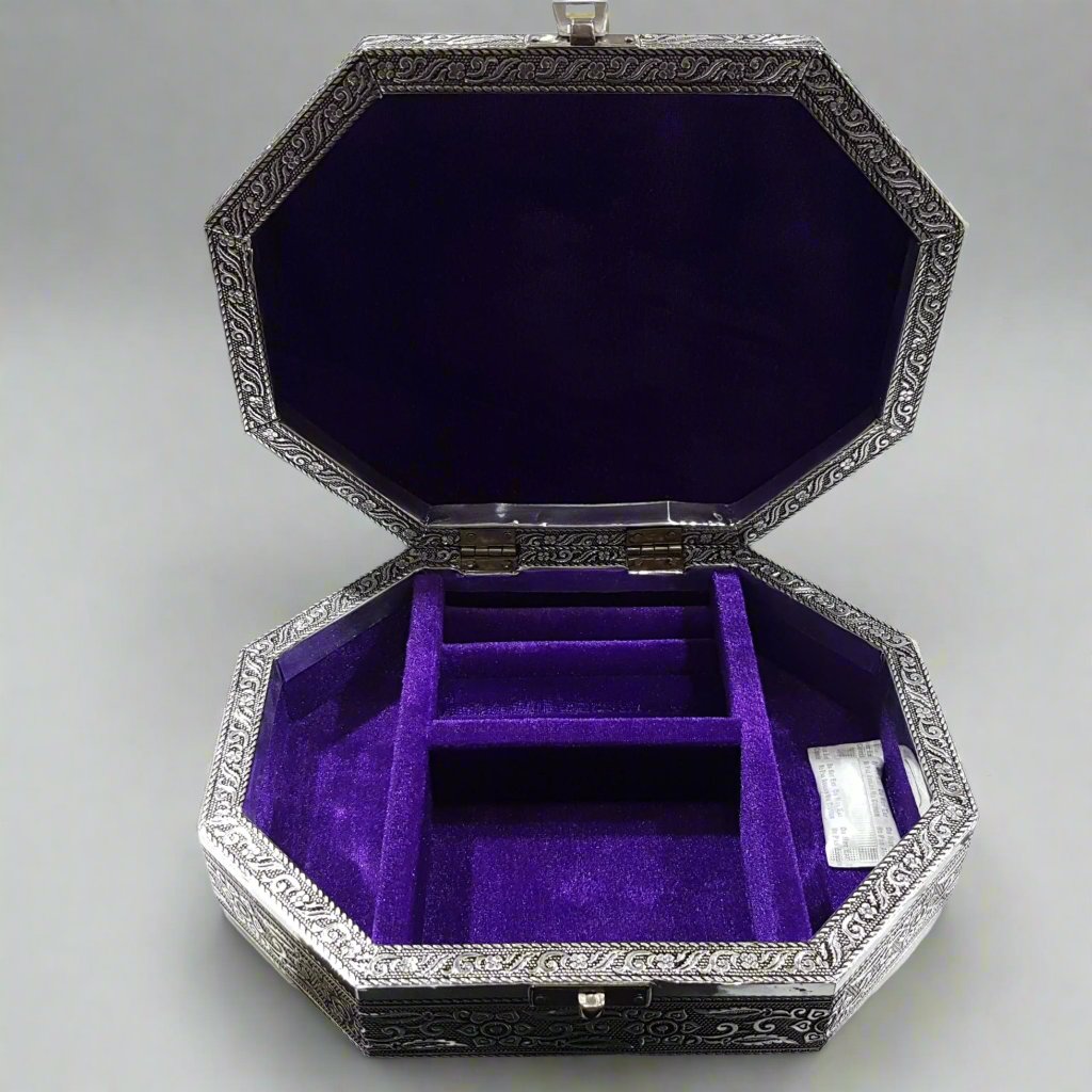 Silver Jewellery Box - Buddha