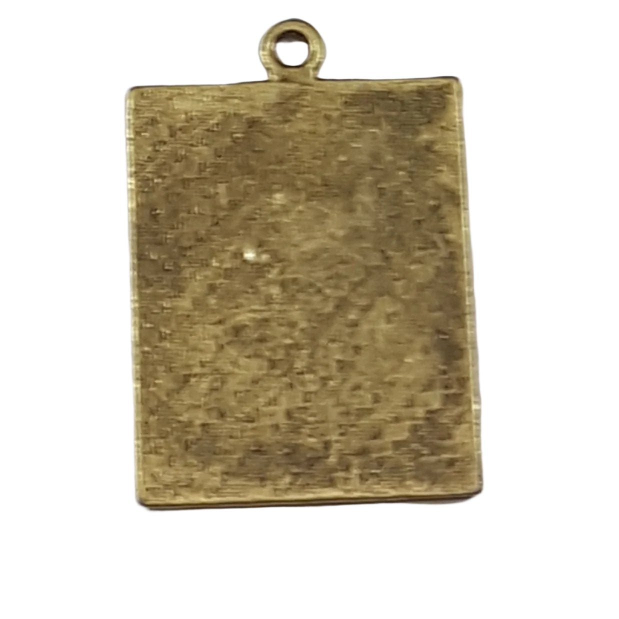 Antique Bronze Rectangle Cabochon Pendant