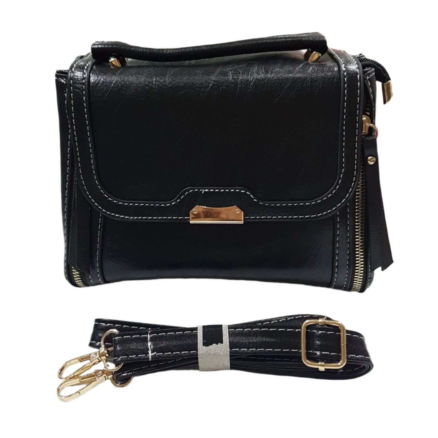 Black Leather Handbag