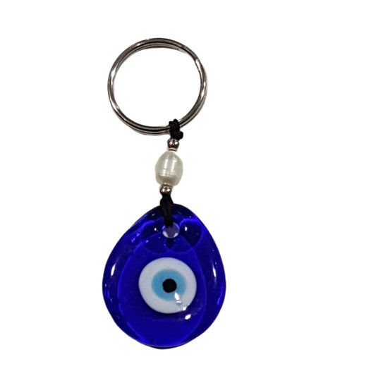 Teardrop Evil Eye Keychain