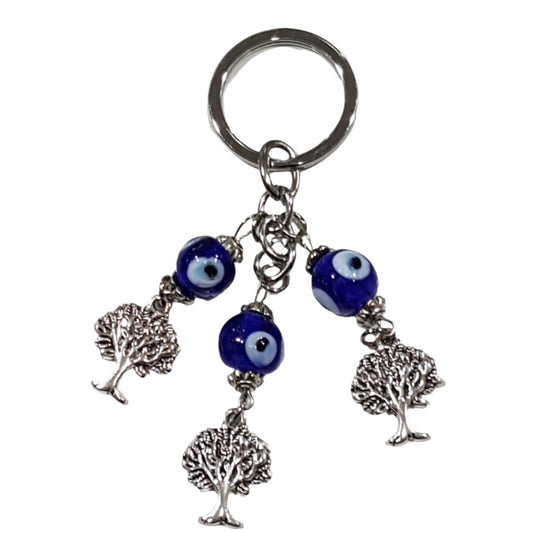 Tree Of Life Evil Eye Keyring