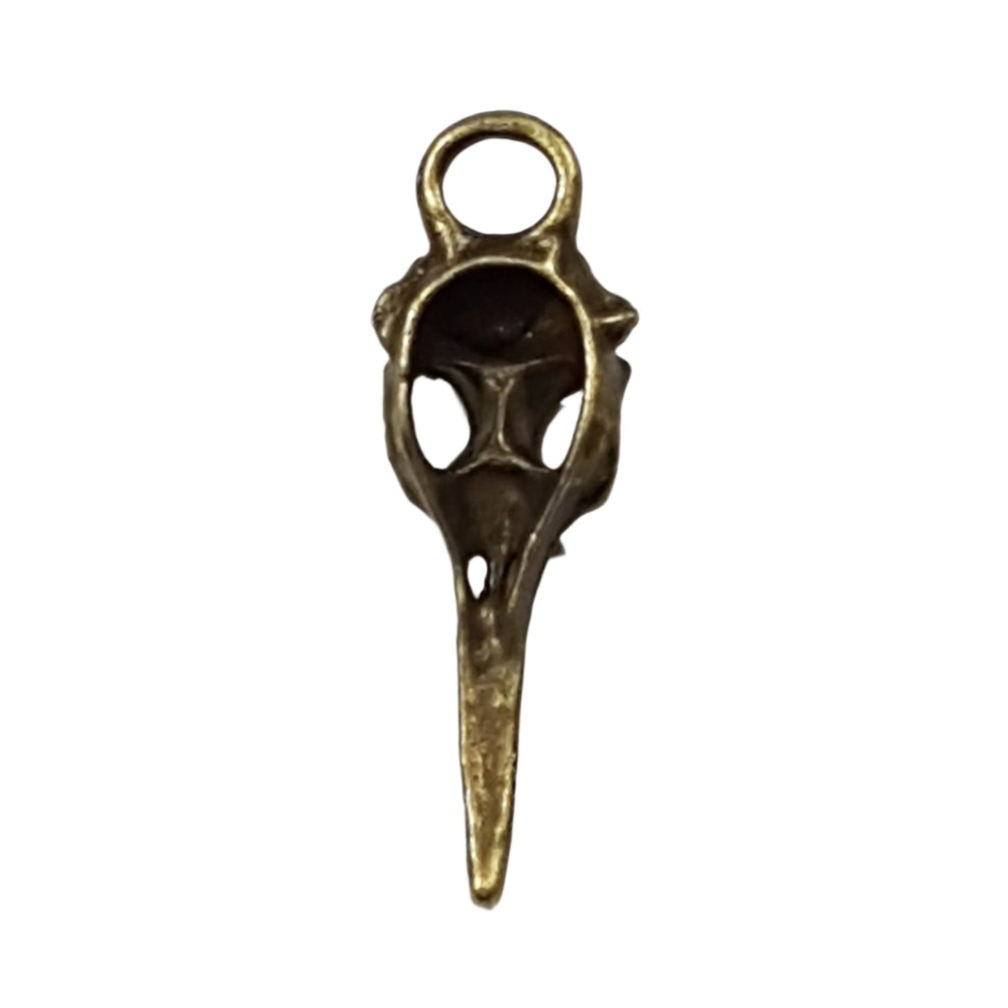 Bronze Plague Mask Charm Pendant.