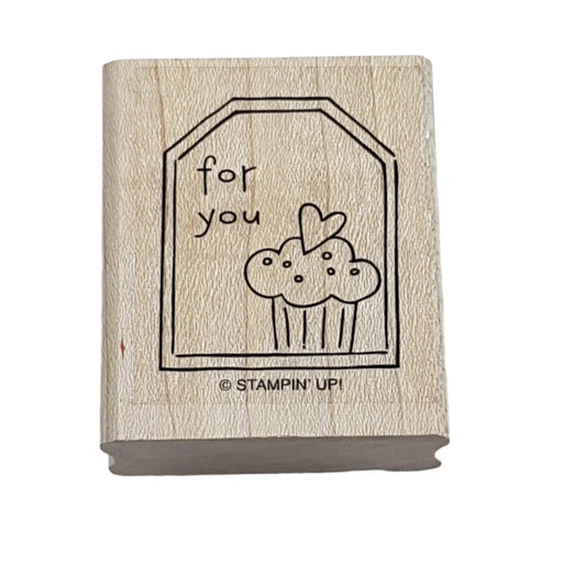 For You Wooden Rubber Stamp