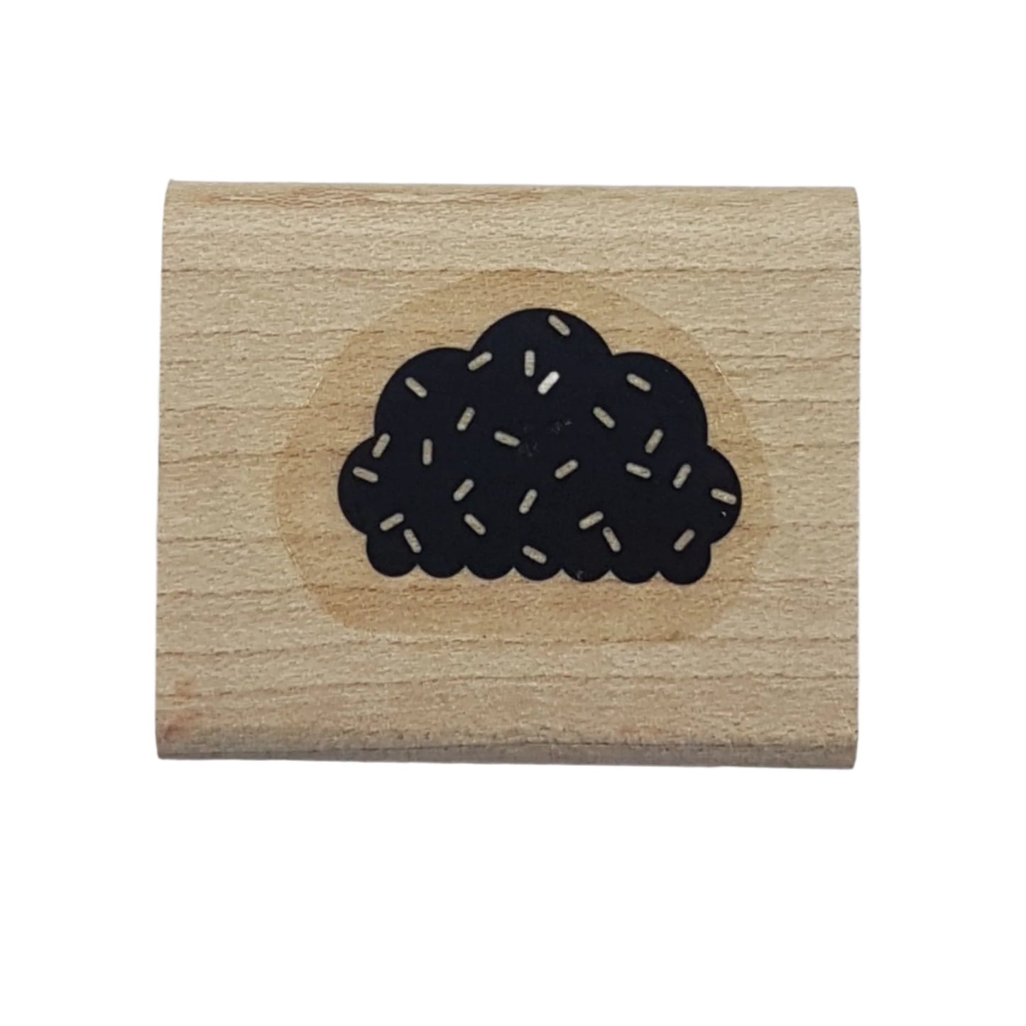 Cloud Wooden Rubber Stamp