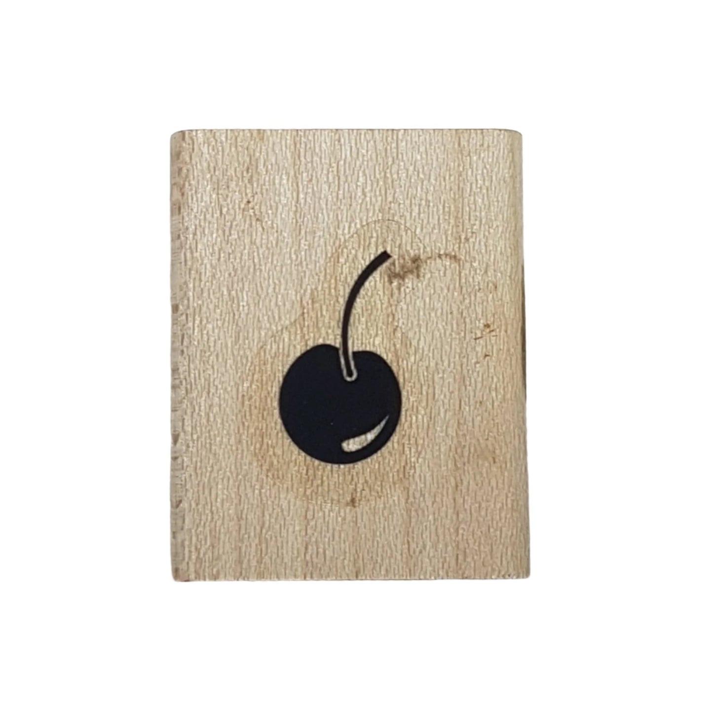 Cherry Wooden Rubber Stamp