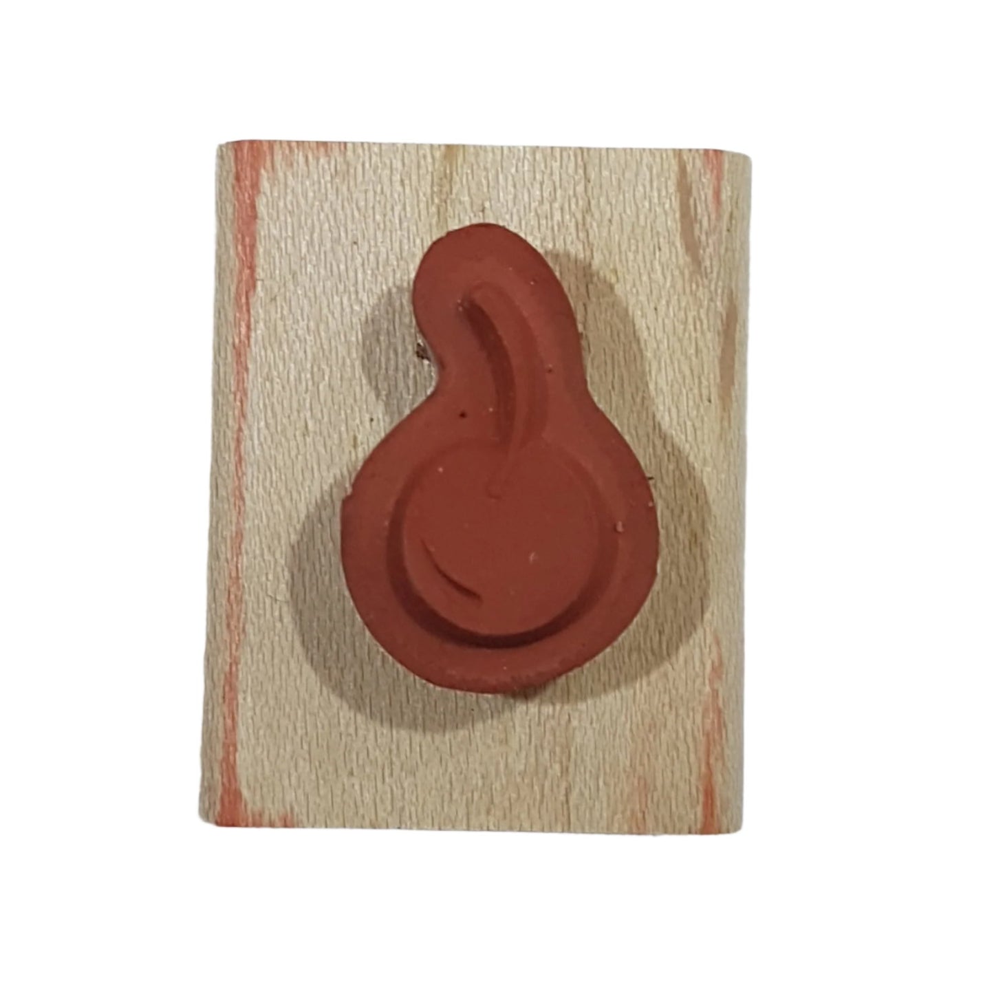 Cherry Wooden Rubber Stamp