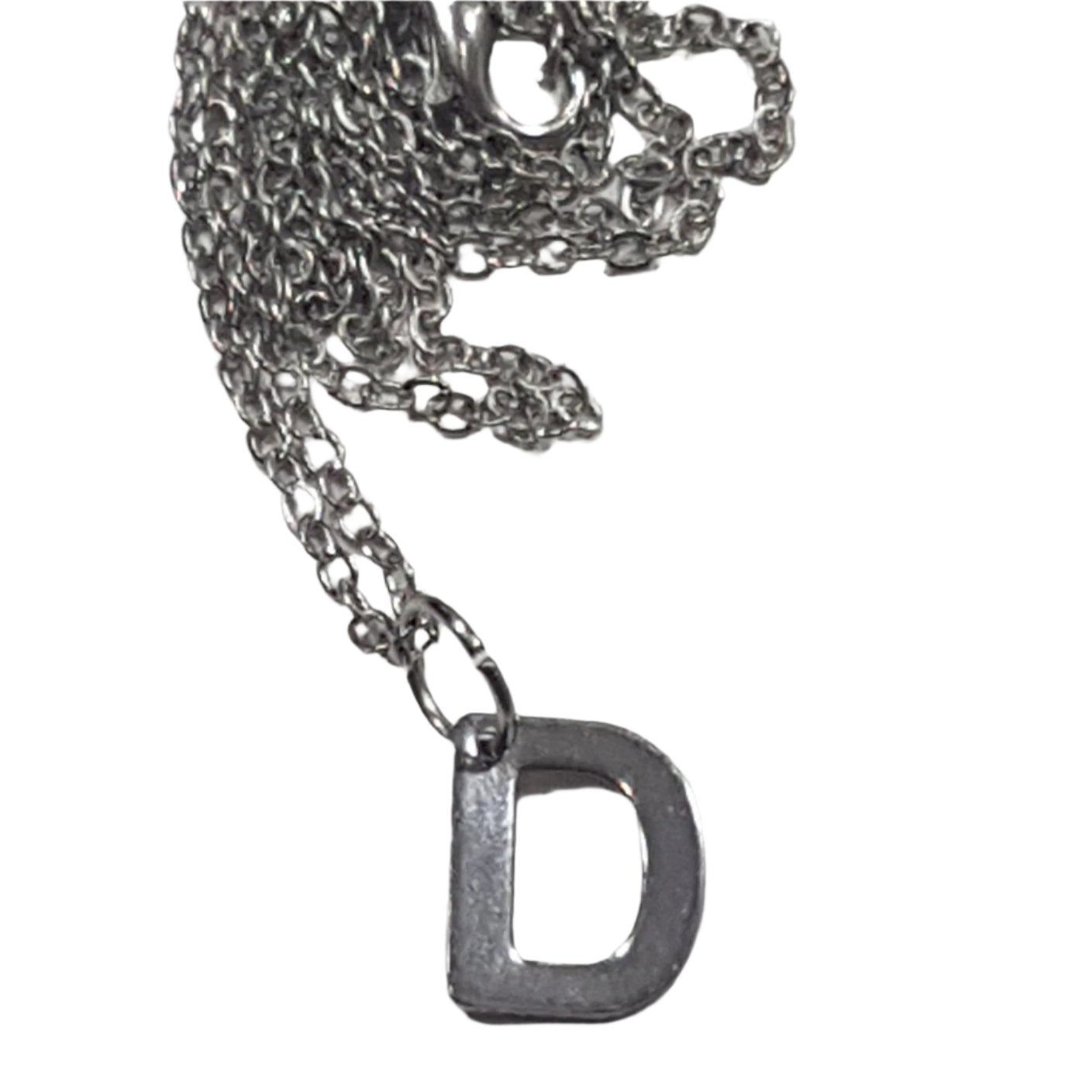 Initial Necklace 'D'