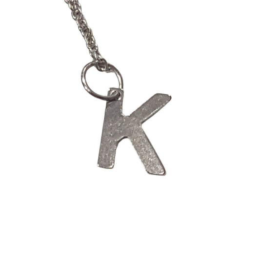 Initial Necklace 'K'