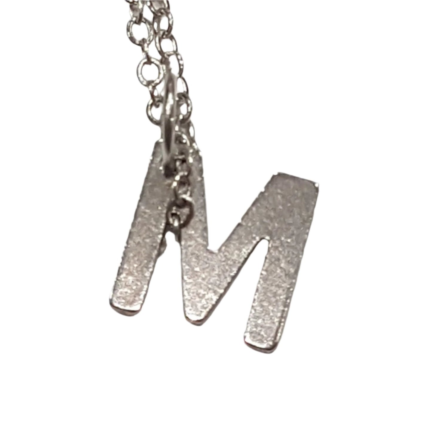 Initial Necklace 'M'