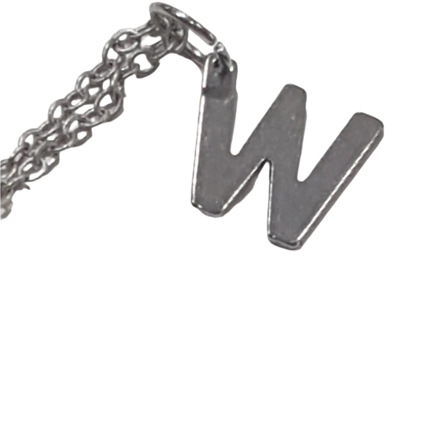 Initial Necklace 'W'