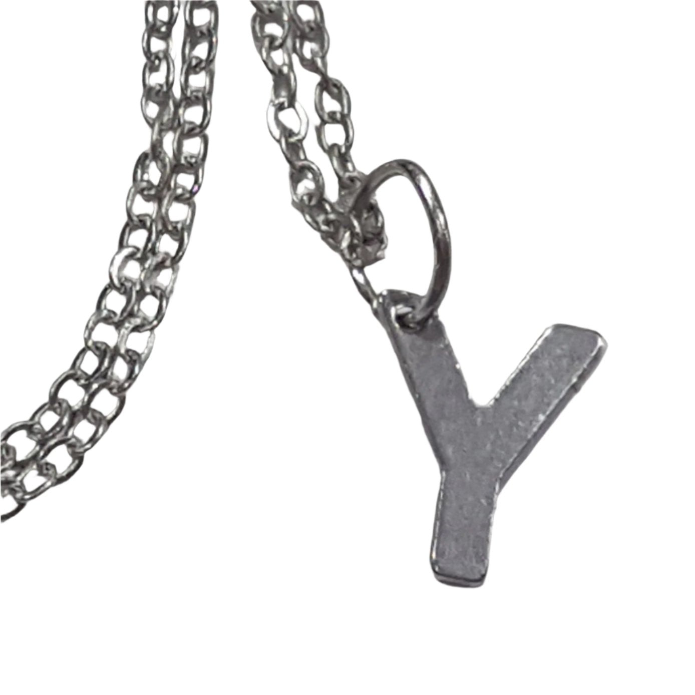 Initial Necklace 'Y'