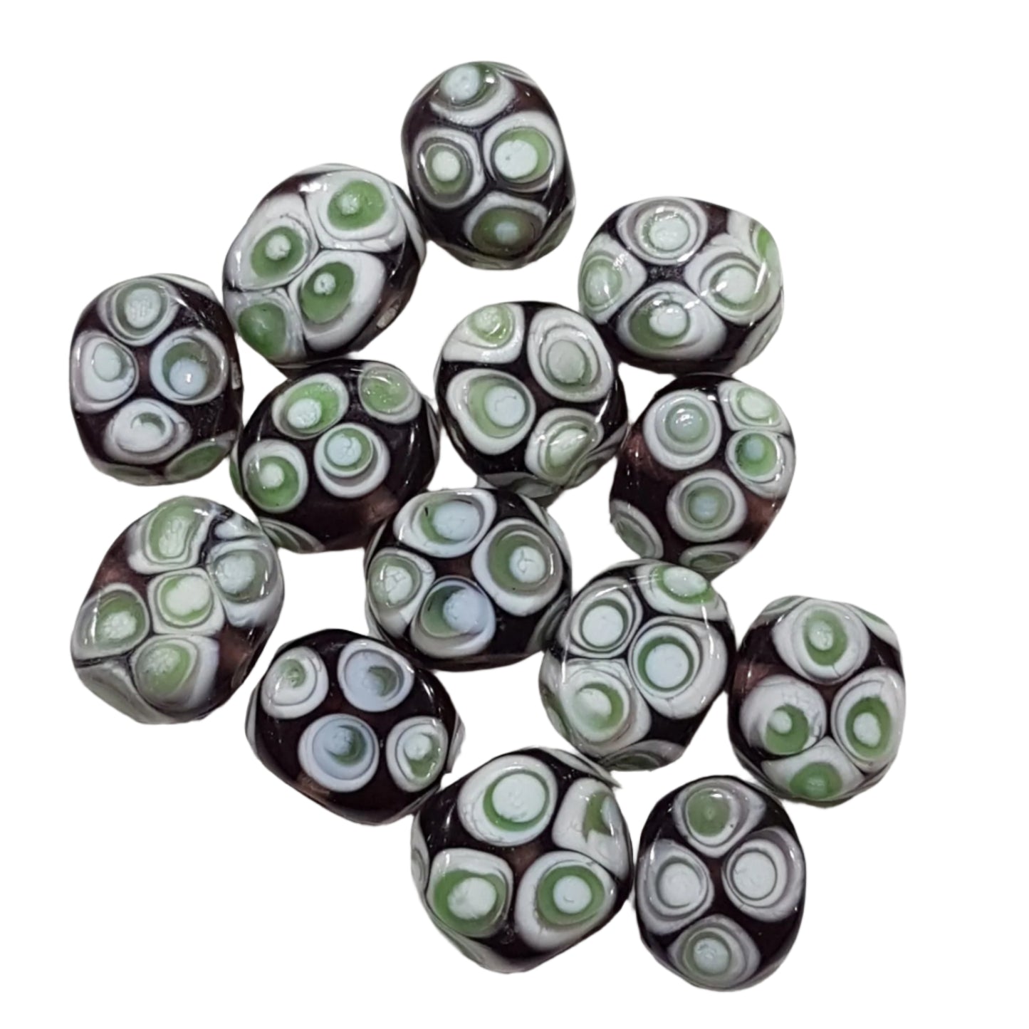 1pc Patterned Lampwork Bead