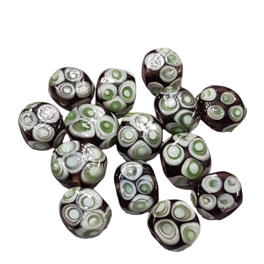 1pc Patterned Lampwork Bead