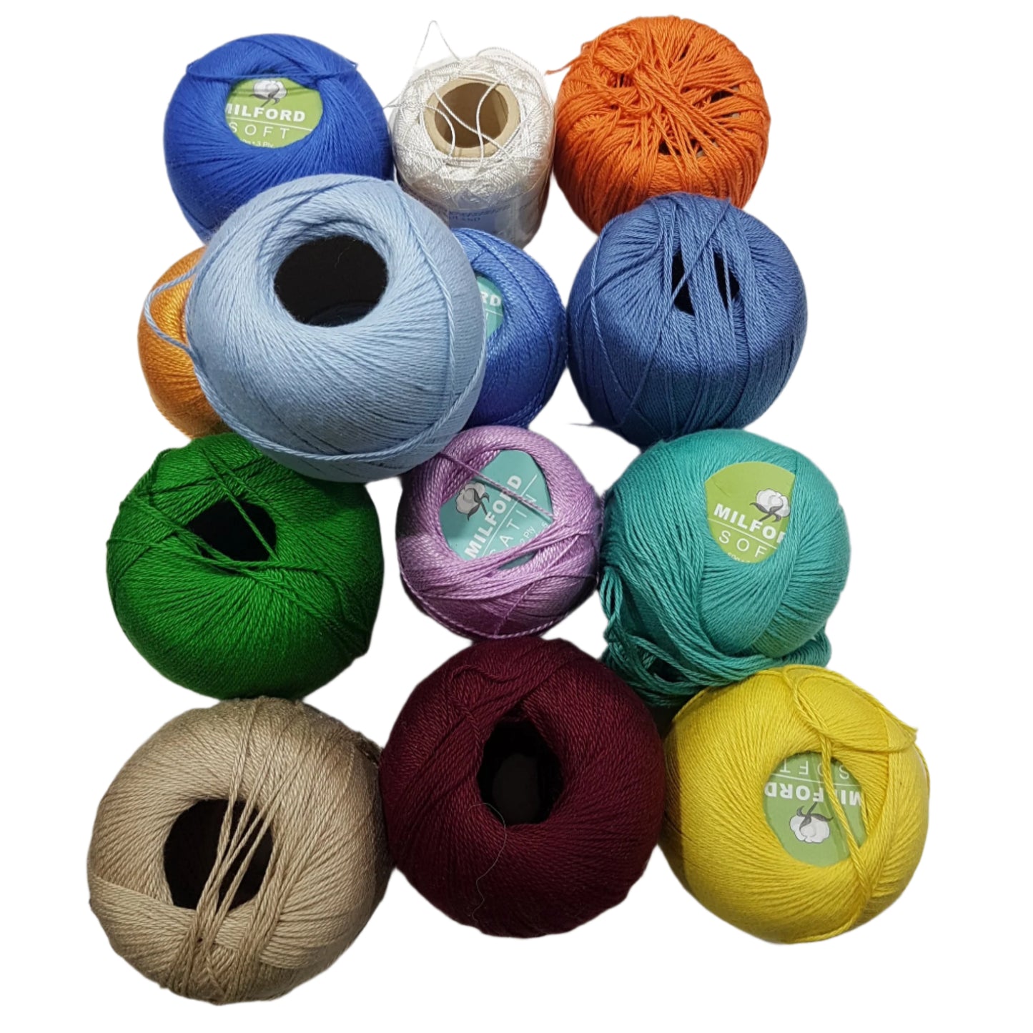 *Preloved* 13 Balls Of Cotton Yarn