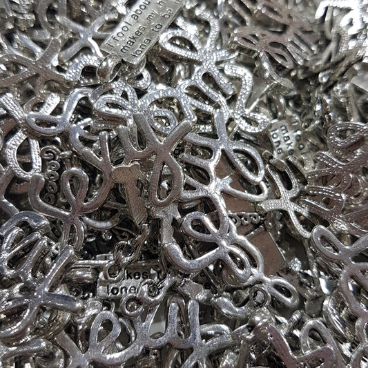 Large Bag Of Silver Charms