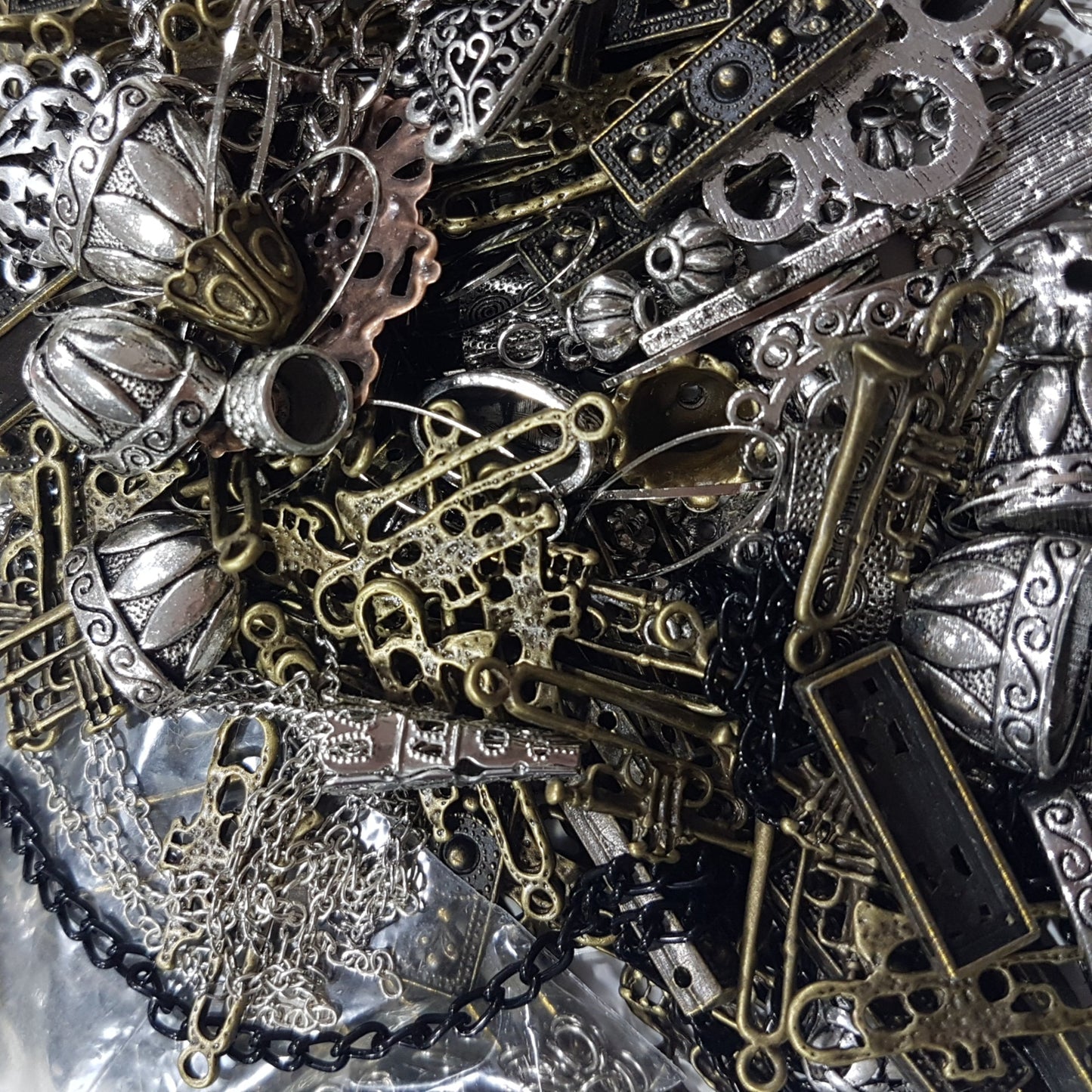 Large Bag Of Charms & Jewellery Findings