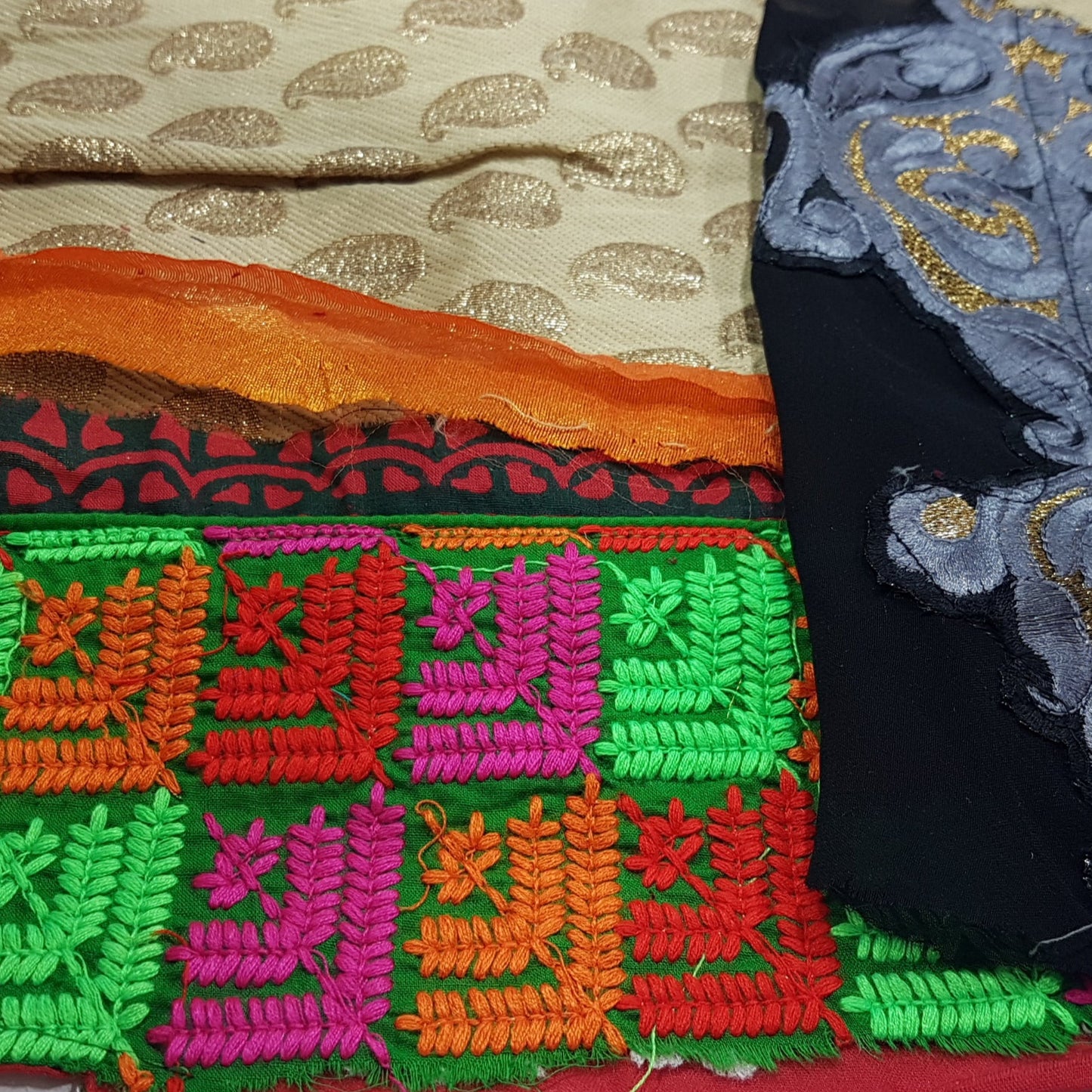 Sari Trims and Fabric Scraps