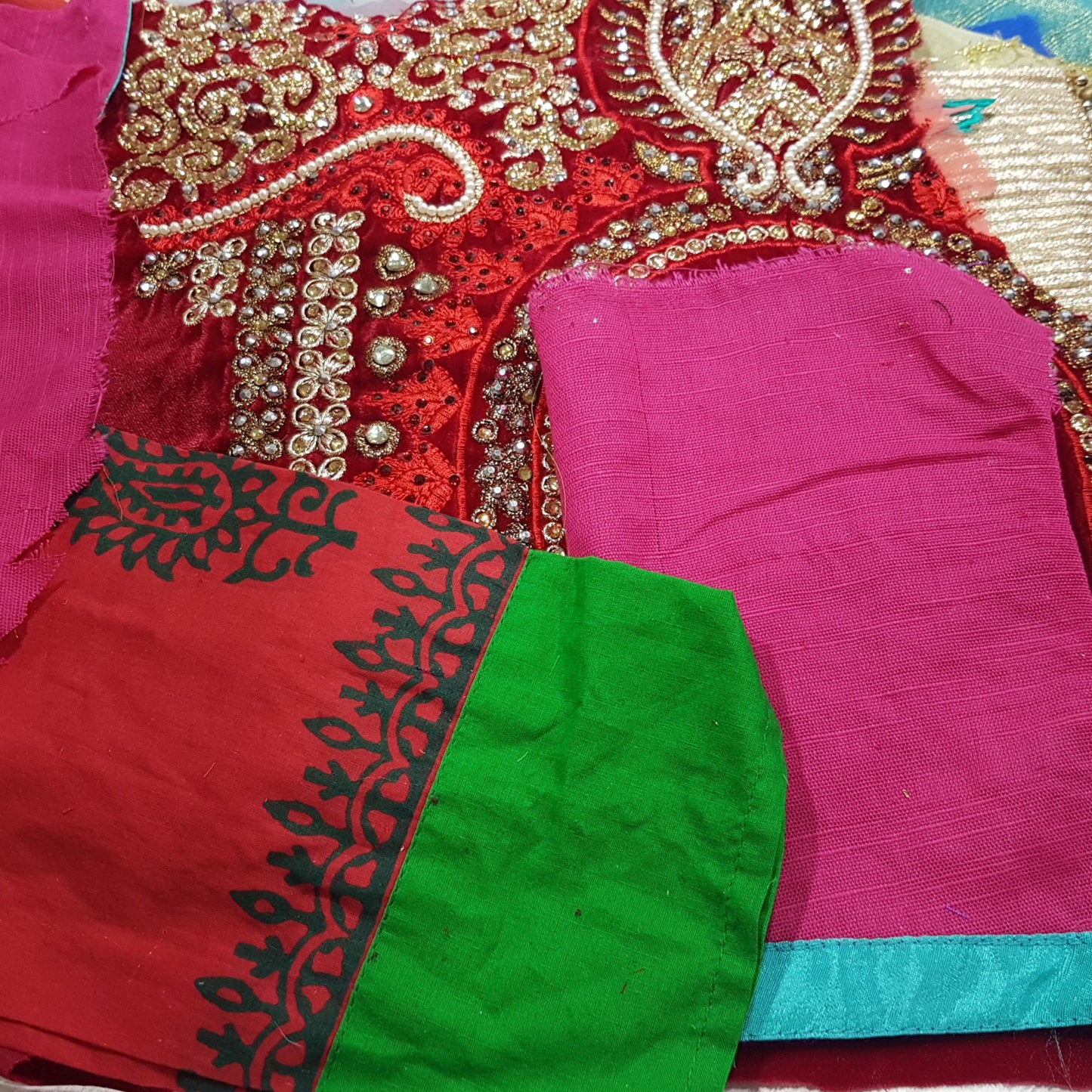 Sari Trims and Fabric Scraps