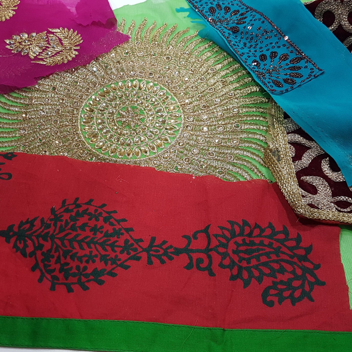 Sari Trims and Fabric Scraps