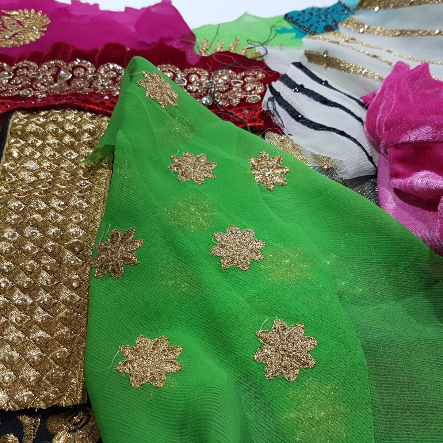 Sari Trims and Fabric Scraps