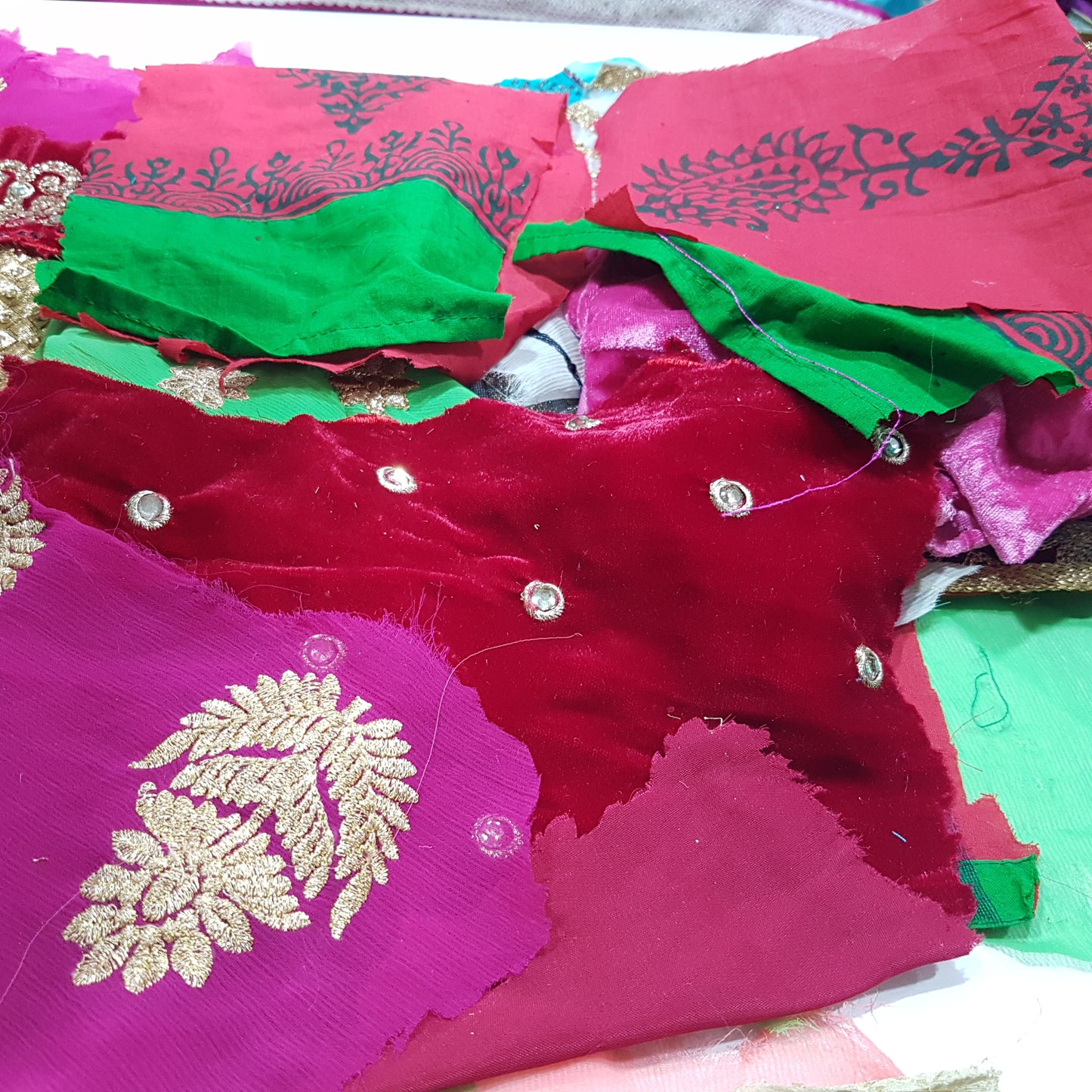 Sari Trims and Fabric Scraps