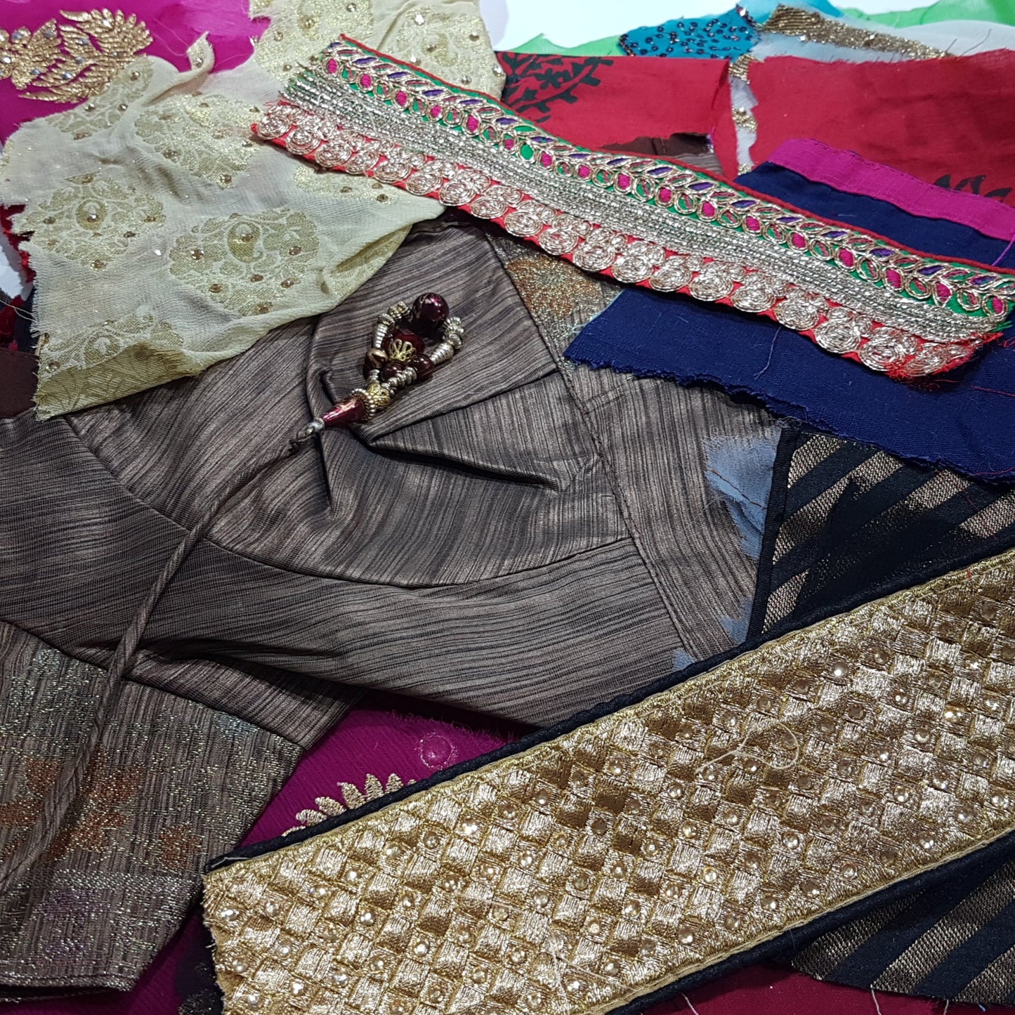 Sari Trims and Fabric Scraps