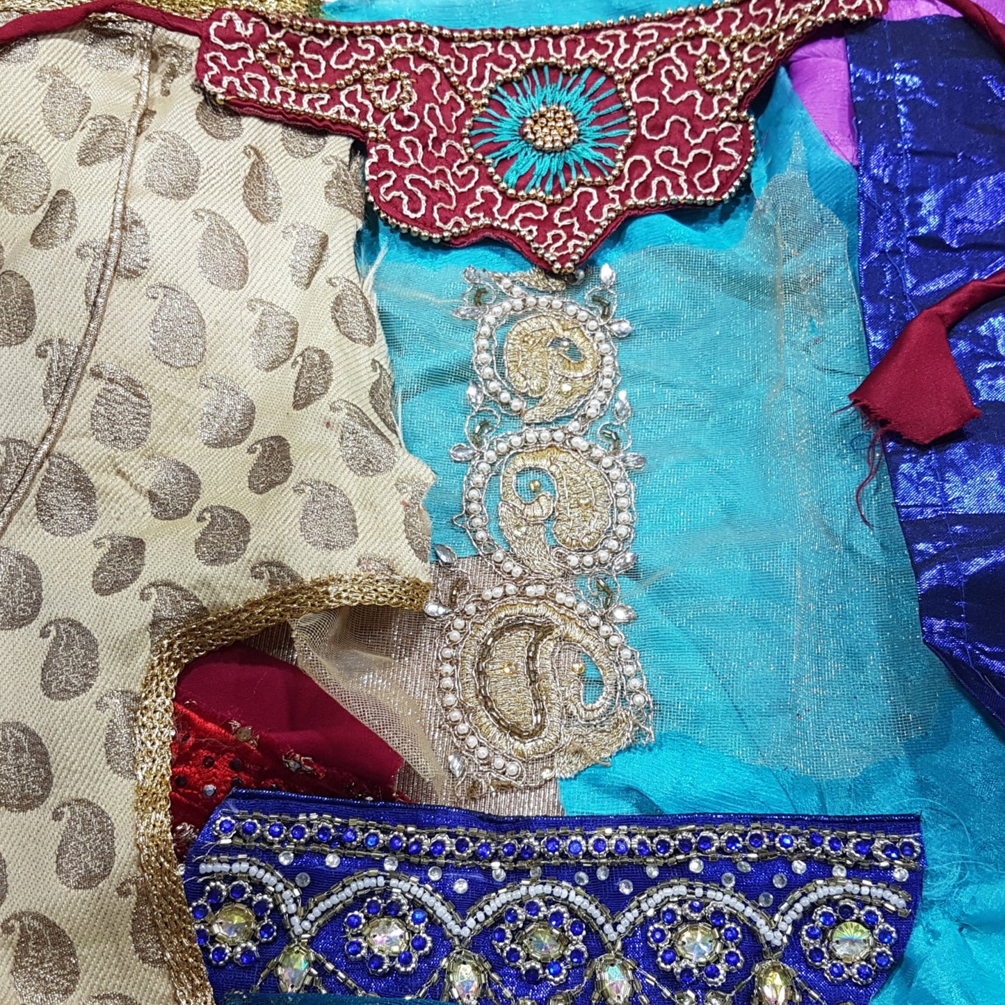 Sari Trims and Fabric Scraps