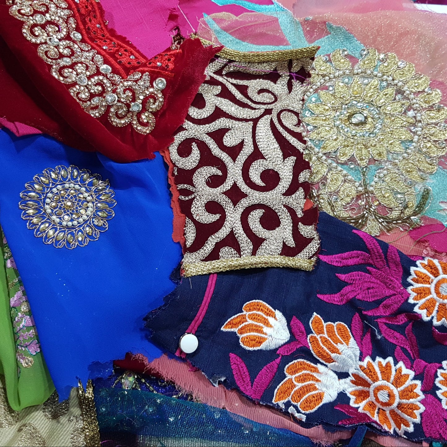 Sari Trims and Fabric Scraps