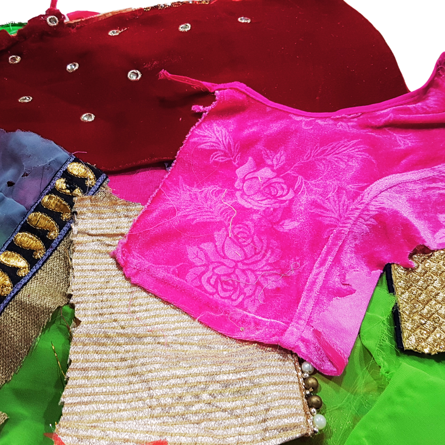 Sari Trims and Fabric Scraps