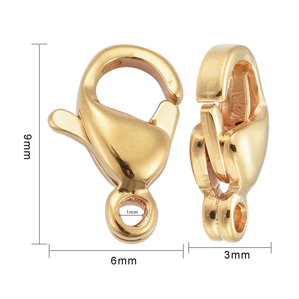 Large gold lobster on sale clasp