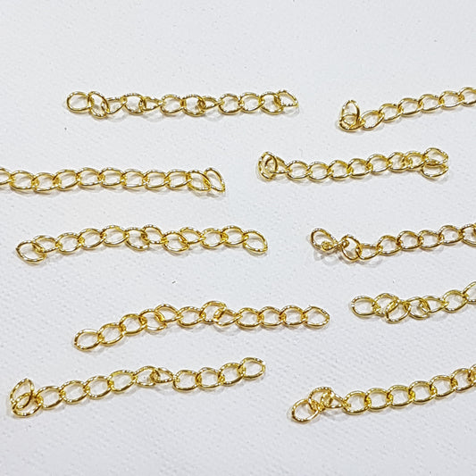 10pc Gold Extension Chain