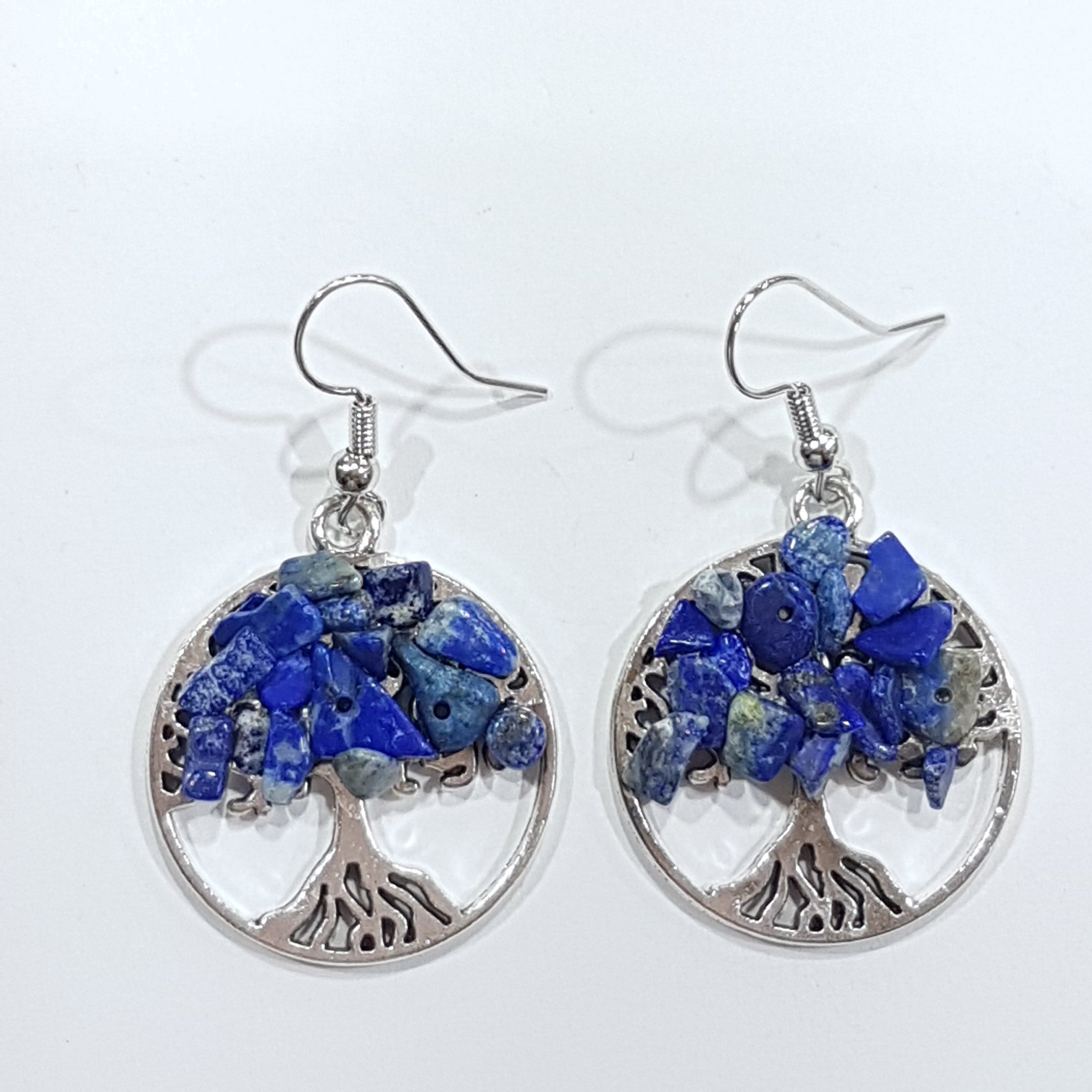 Lapis selling Lazuli tree of life earrings