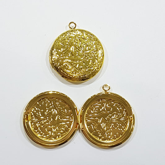 Round Gold Locket