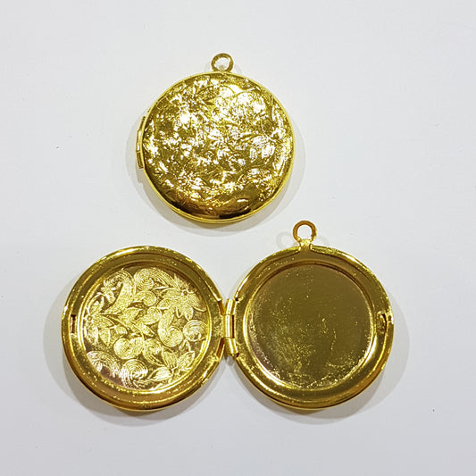 Round Gold Locket