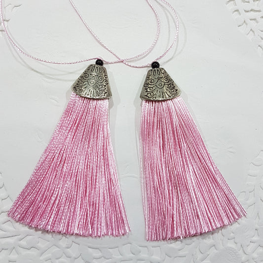 2pc Baby Pink Tassels